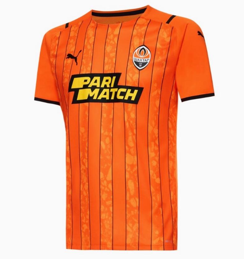 2021/22 Shakhtar Donetsk Orange Home Kit Soccer Jersey